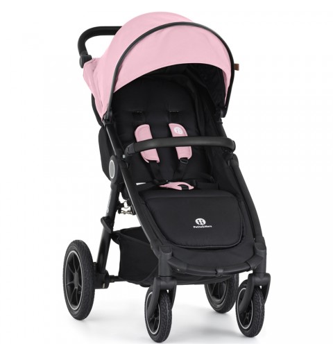 Petite&Mars Street2 Air Black - wózek spacerowy do 22kg | Rose Pink